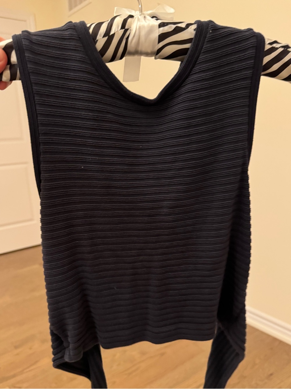 Club Monaco Ribbed Navy Tank Top